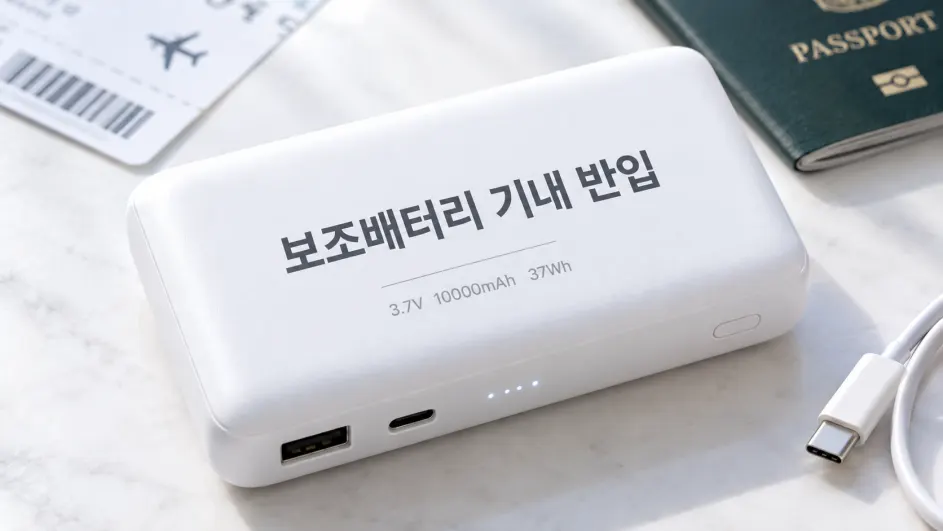 보조배터리 기내 반입 기준과 Wh 계산법