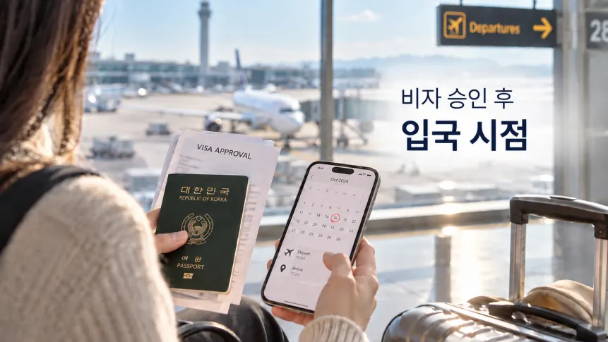 비자 승인 후 꼭 확인할 입국 시점